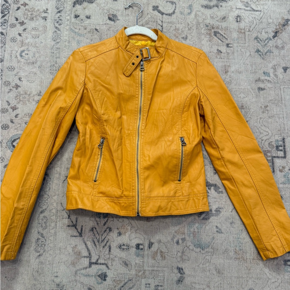 Yellow Leather Jacket